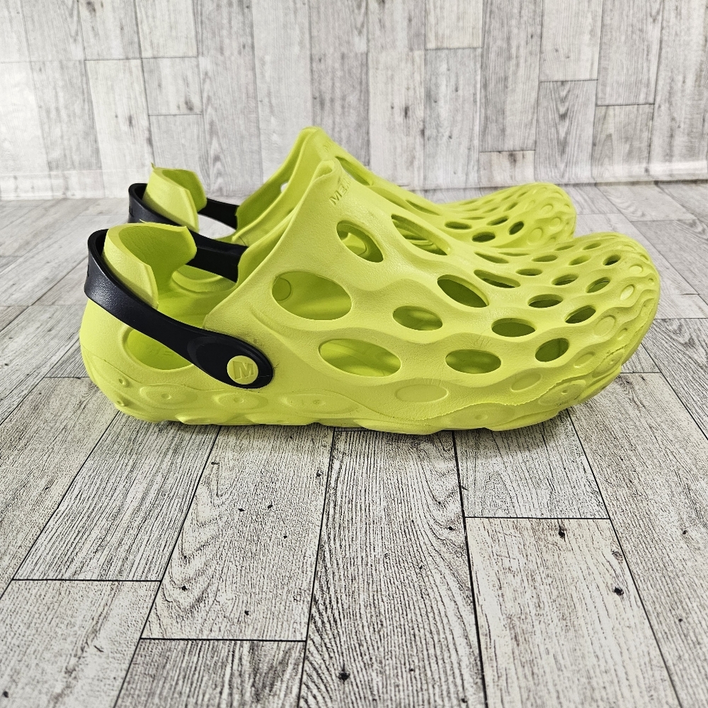 Merrell Lime Green Mules with Black Strap - Picture 4 of 9
